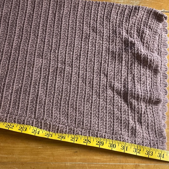 Sincerely Jules Chocolate Brown Textures Chunky Knit Wide Leg Pull On Pants Sz L - Picture 9 of 10